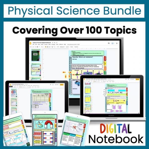 physical science digital notebook bundle