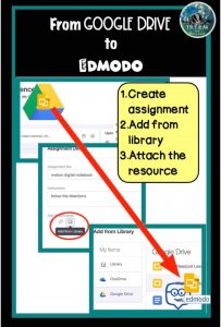 Sharing assignments from google drive to Edmodo