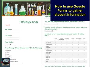 Using Google Forms to gather student information