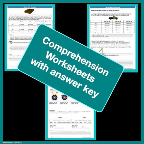 comprehension worksheets with answer keys