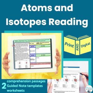 Science Reading Atoms and Isotopes
