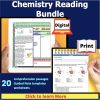 Chemistry Science Reading Comprehension and Worksheets Bundle Covering ...