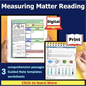 measuring matter science reading