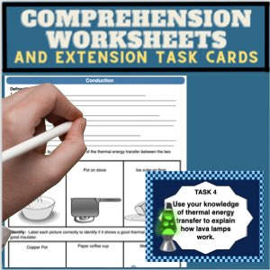 thermal energy science reading comprehension worksheets