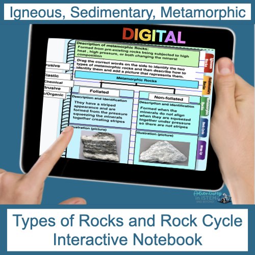 types of rocks and rock cycle cover