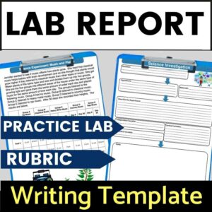 science lab report writing template