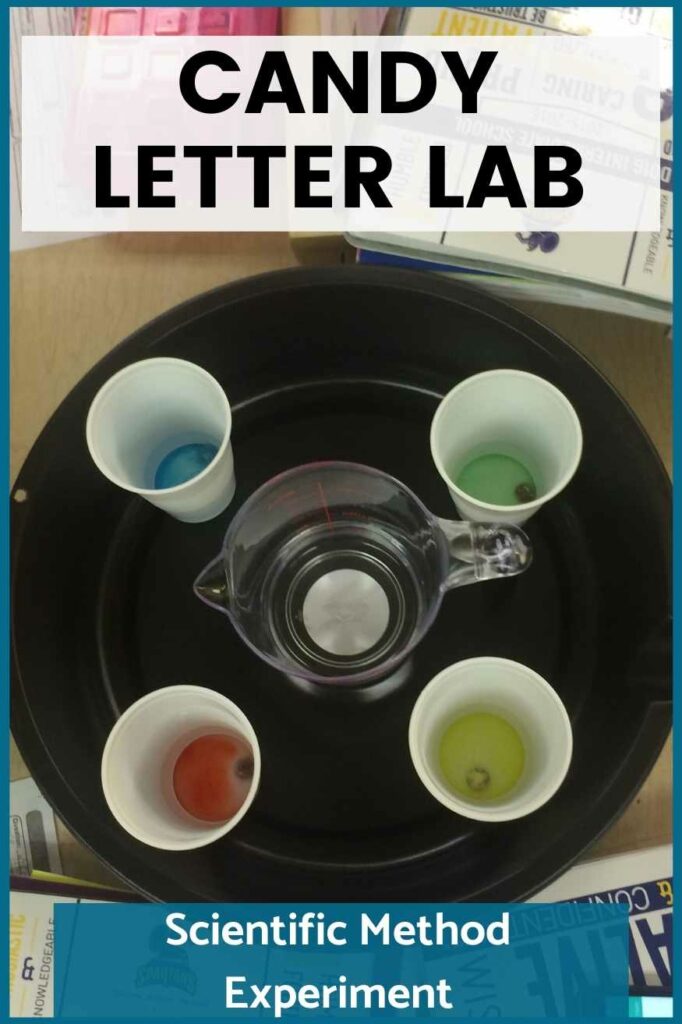 scientific method experiment candy letter lab