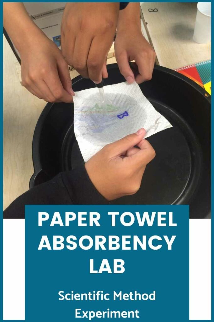 scientific method experiment paper towel absrobency lab