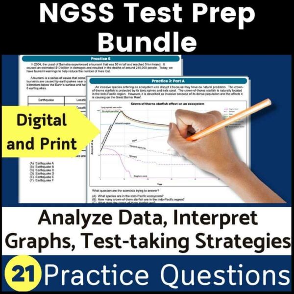 NGSS test taking strategies with 21 practice problems