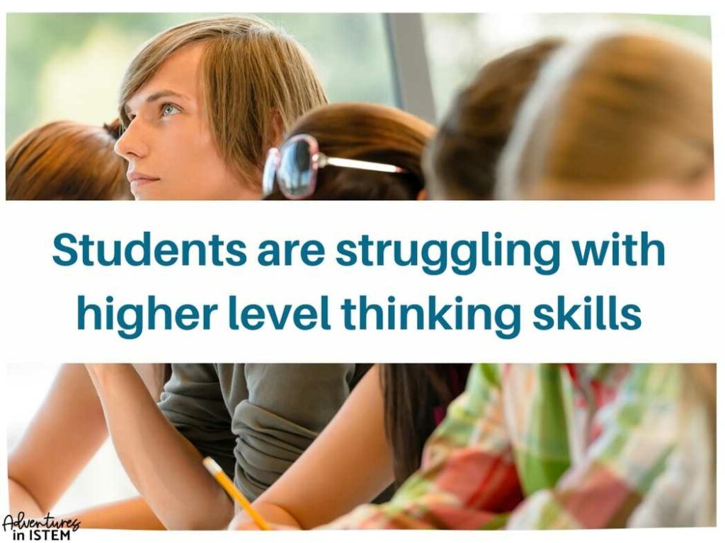 claim evidence reasoning and the teenage brain, students are struggling with higher level thinking skills