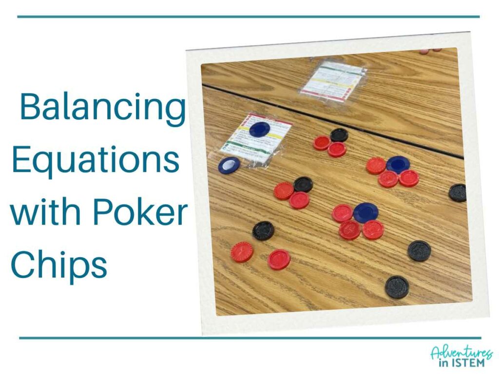 simple chemistry activity balancing equations with poker chips