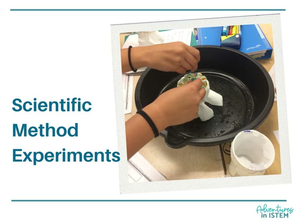 first week of school science activities for middle school scientific method experiments