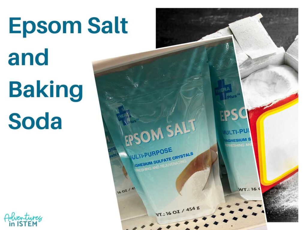 kitchen chemistry dollar store epsom salt and baking soda