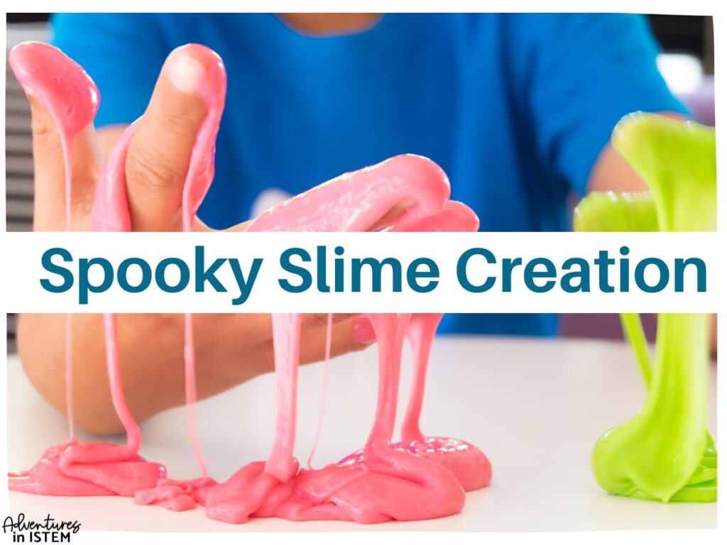 fall chemistry science activities spooky slime creation