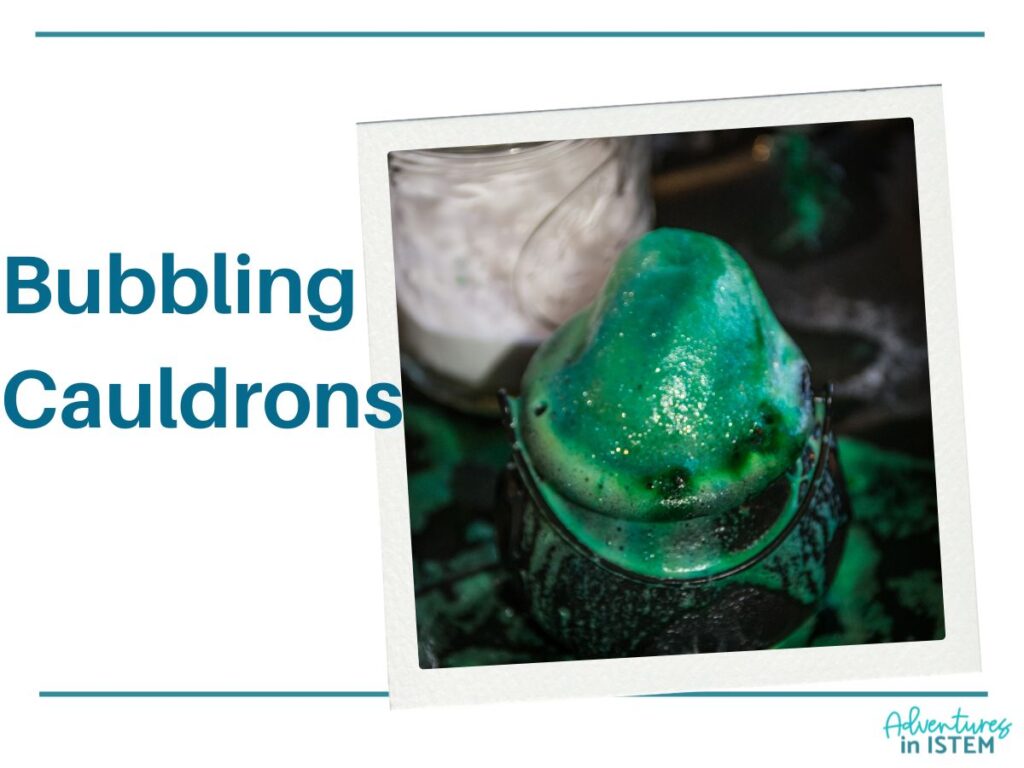 fall chemistry science activities bubling cauldrons