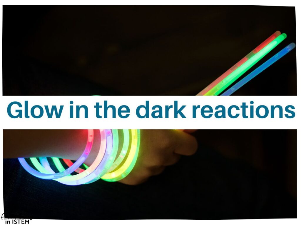 fall chemistry science activities glow in the dark reactions