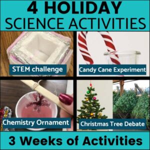 winter science STEM chemistry 4 activities for 3 weeks of lessons