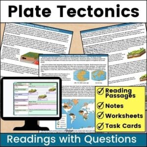 Plate Tectonics reading cover and thumbnails