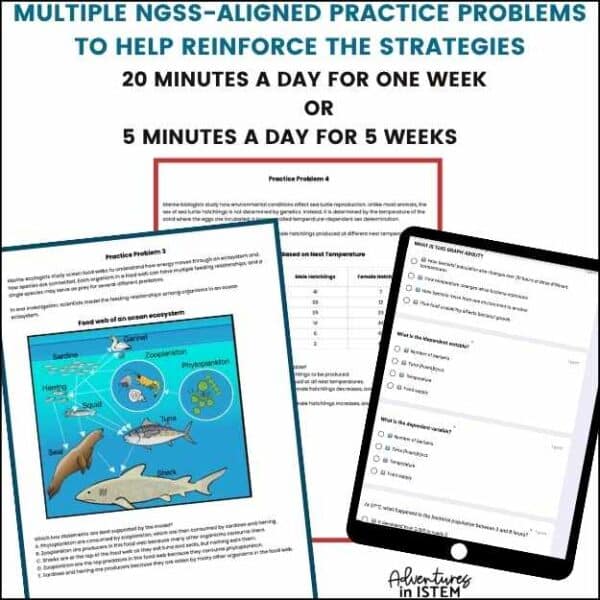 NGSS CAST Test Prep life Science / Biology Test Taking Strategies ...
