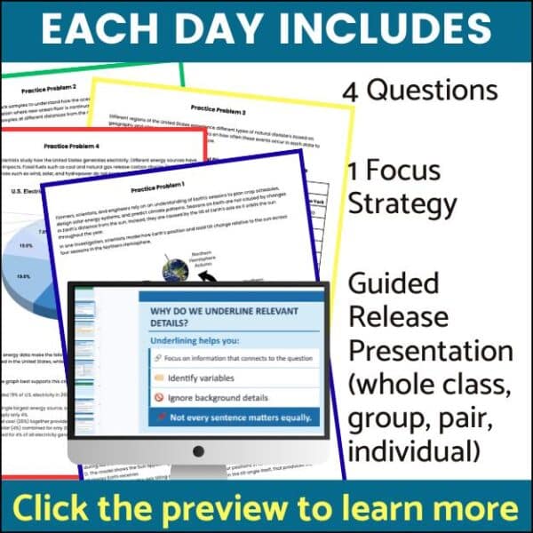 NGSS CAST Test Prep Earth Science Test Taking Strategies Middle School ...