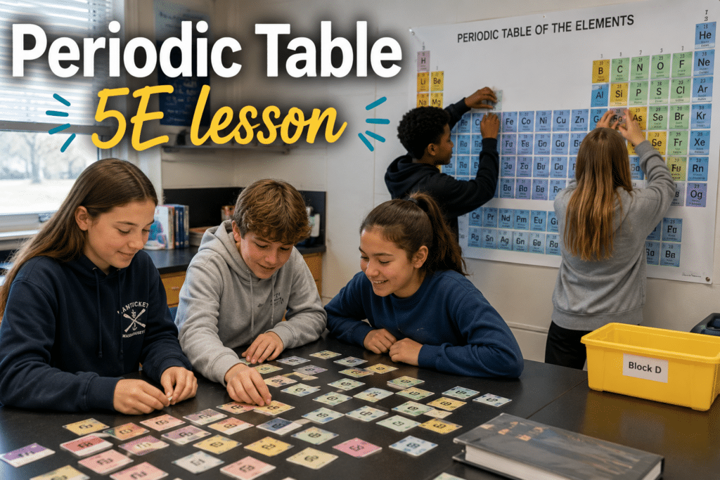 periodic table 5E model lesson