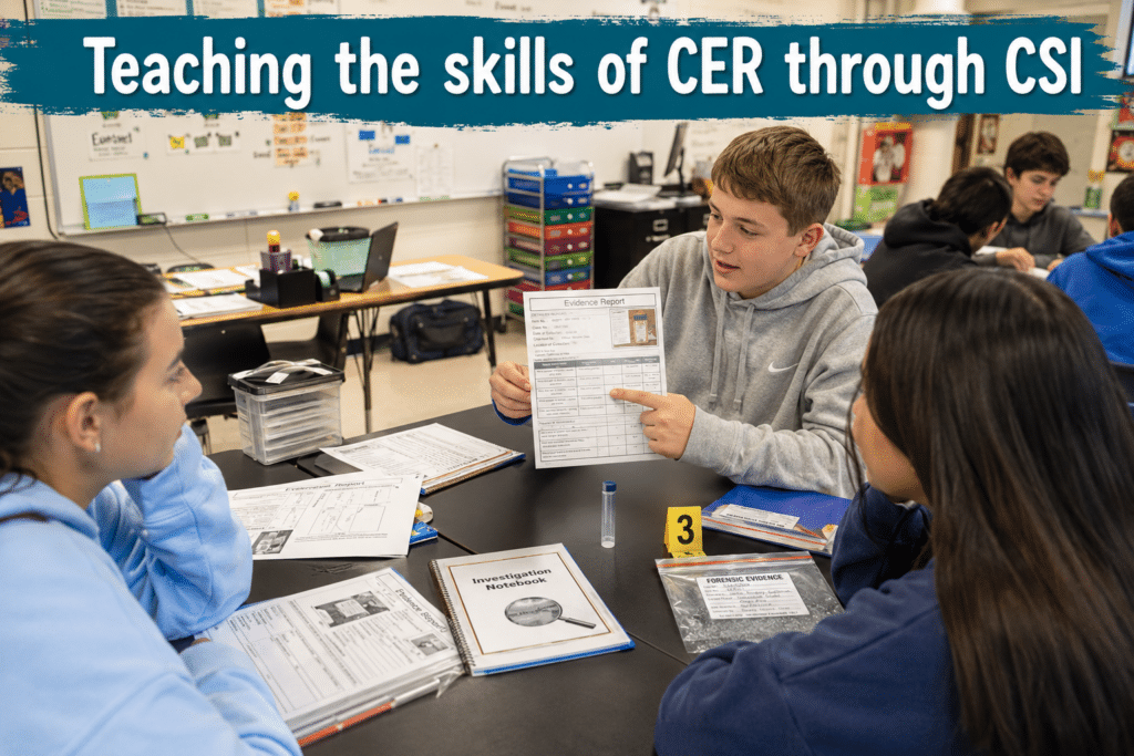 claim evidence reasoning crime scene activity 3