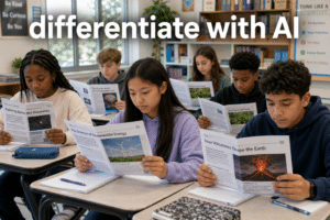 ai lesson planning to differentiate science readings