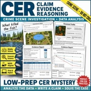 Claim Evidence Reasoning Ecology Crime Scene Activity Water Quality What Killed the Fish